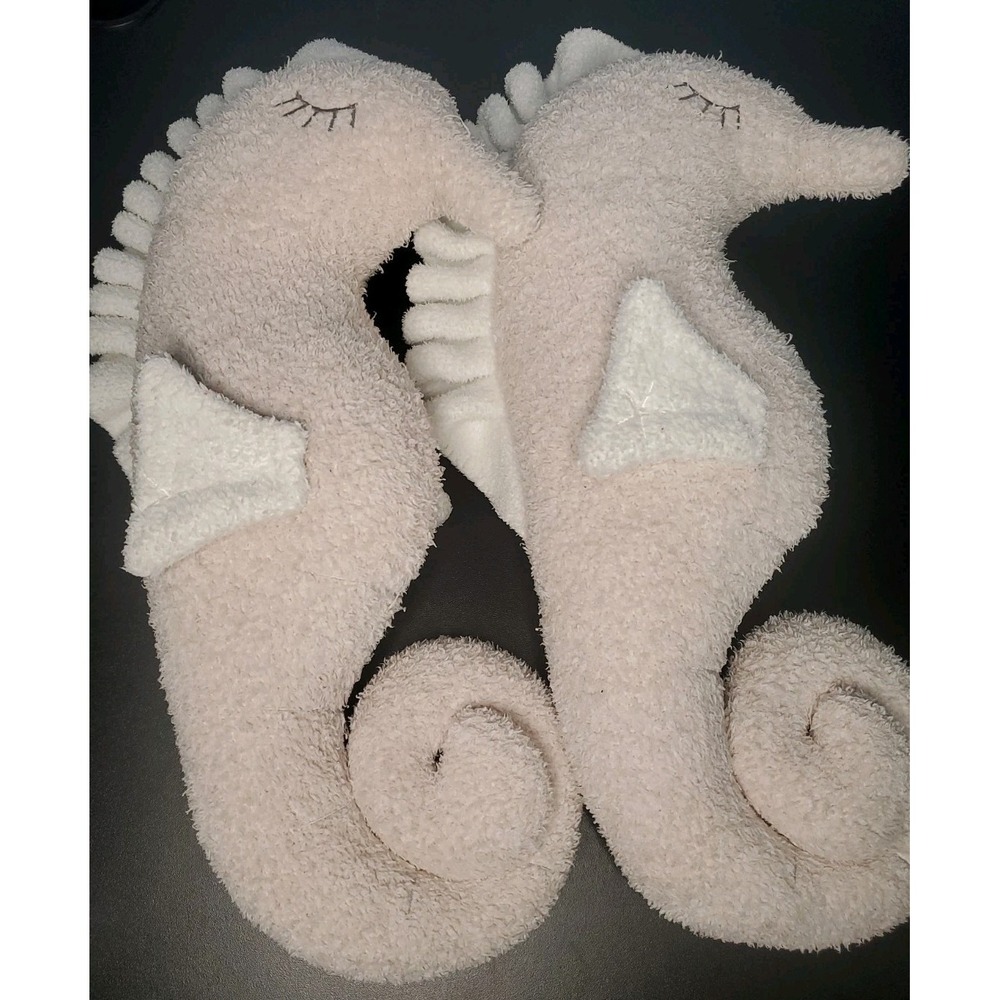 2 Pcs. Barefoot Dreams - Seahorse Buddie - 18" Plush